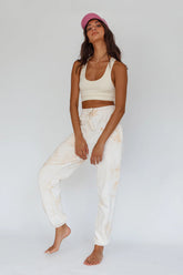 Take It Easy Jogger Track Pants Sand